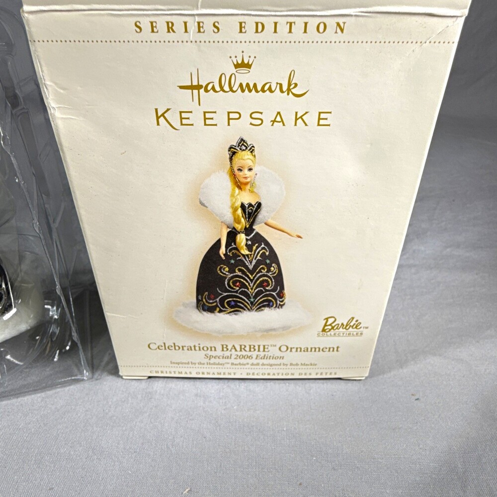 * Hallmark Keepsake Celebration Barbie Ornament - Damaged Box Mint Ornament